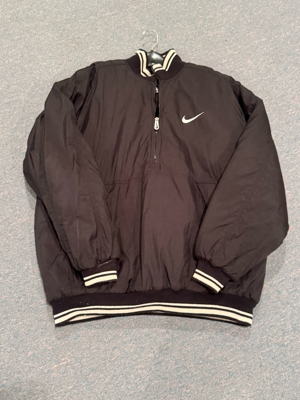 Nike Black Quarter Zip XL Pullover Puffy Jacket